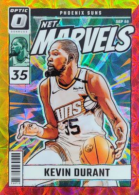 2024 Optic #18 Net Marvels - International Red & Gold /99
