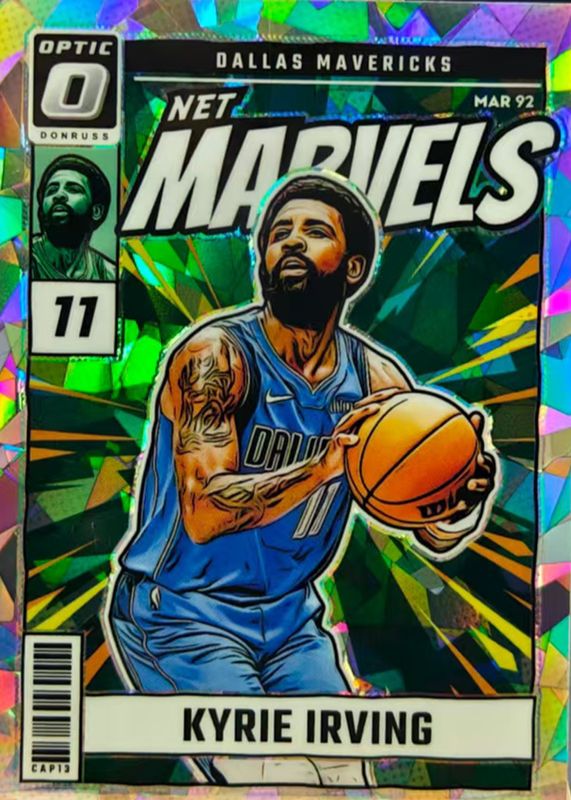Kyrie Irving 2024 Optic #14 Net Marvels - Cracked Ice /25 RAW
