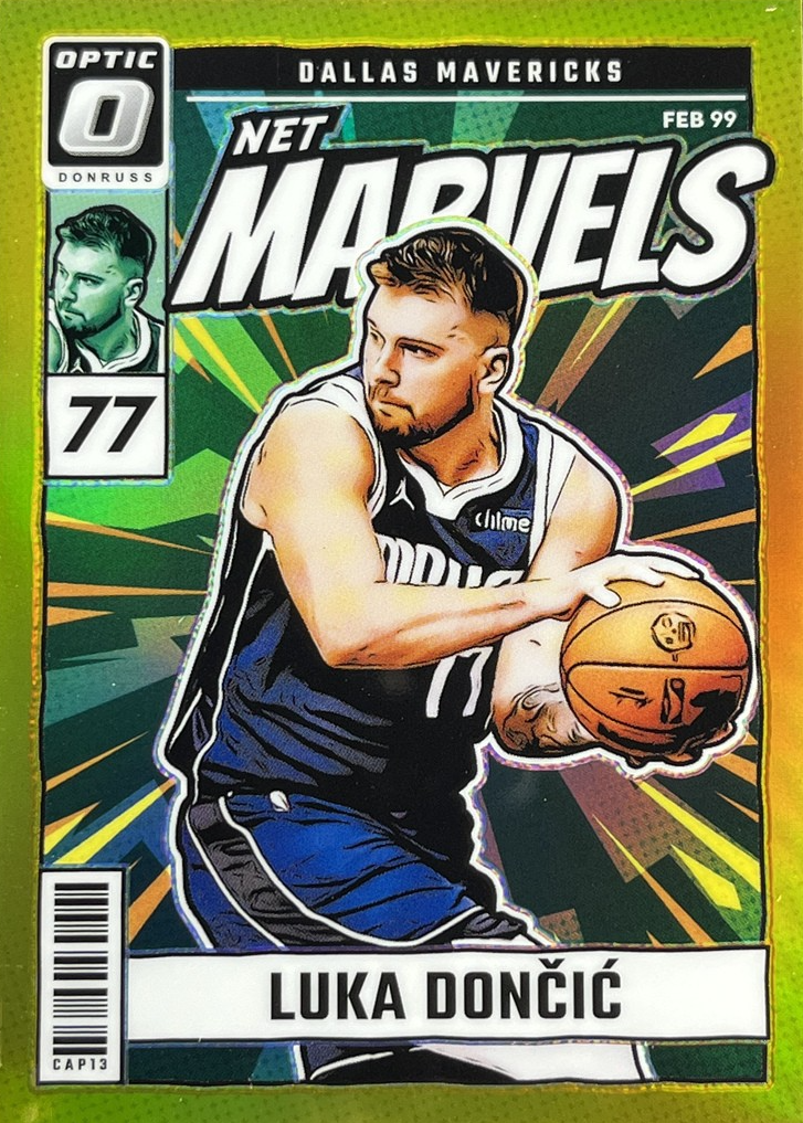 Luka Doncic 2024 Optic #17 Net Marvels - Gold /10 Price Guide