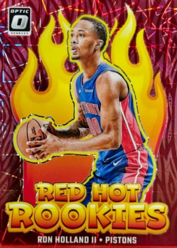 Ron Holland II 2024 Optic #6 Red Hot Rookies - Pink Velocity /79 RAW