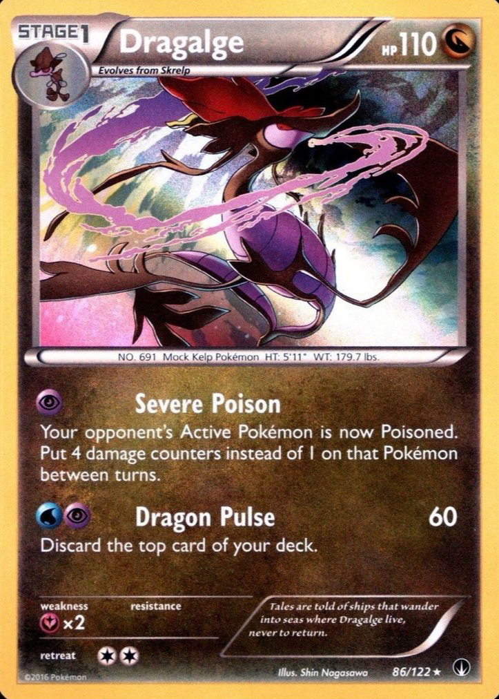 dragalge pokemon card Pokemon SM Forbidden light Card: Dragalge - 53/131 - Rare Reverse Holo main image 1