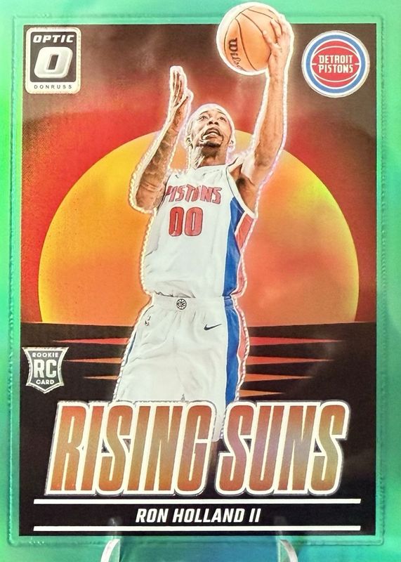 Ron Holland II 2024 Optic #13 Rising Suns - Green /5 Rookie RAW