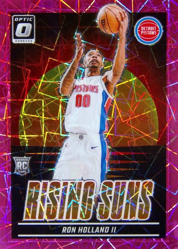 Ron Holland II 2024 Optic #13 Rising Suns - Pink Velocity /79 Rookie RAW