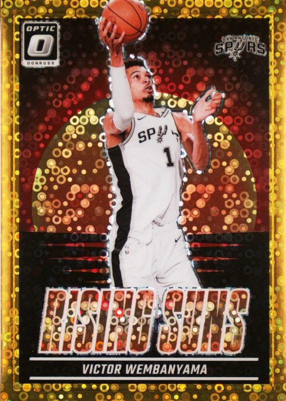 Victor Wembanyama 2024 Optic #19 Rising Suns - Fast Break Gold /10 RAW