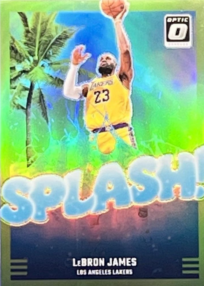 LeBron James 2024 Optic #5 Splash! - Lime Green /199 Price Guide