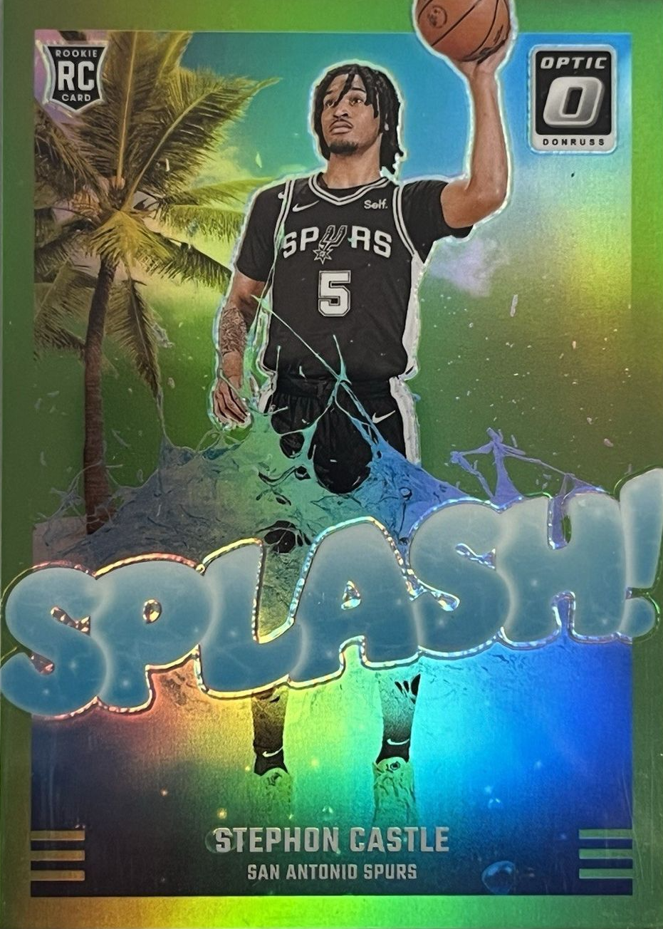 Stephon Castle 2024 Optic #14 Splash! - Lime Green /199 Price