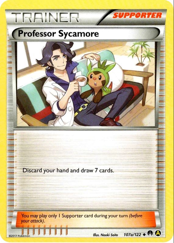 Professor Sycamore 2016 XY: BREAKpoint #107a/122 Promo (Alternate Art) RAW TCG (NEAR MINT)