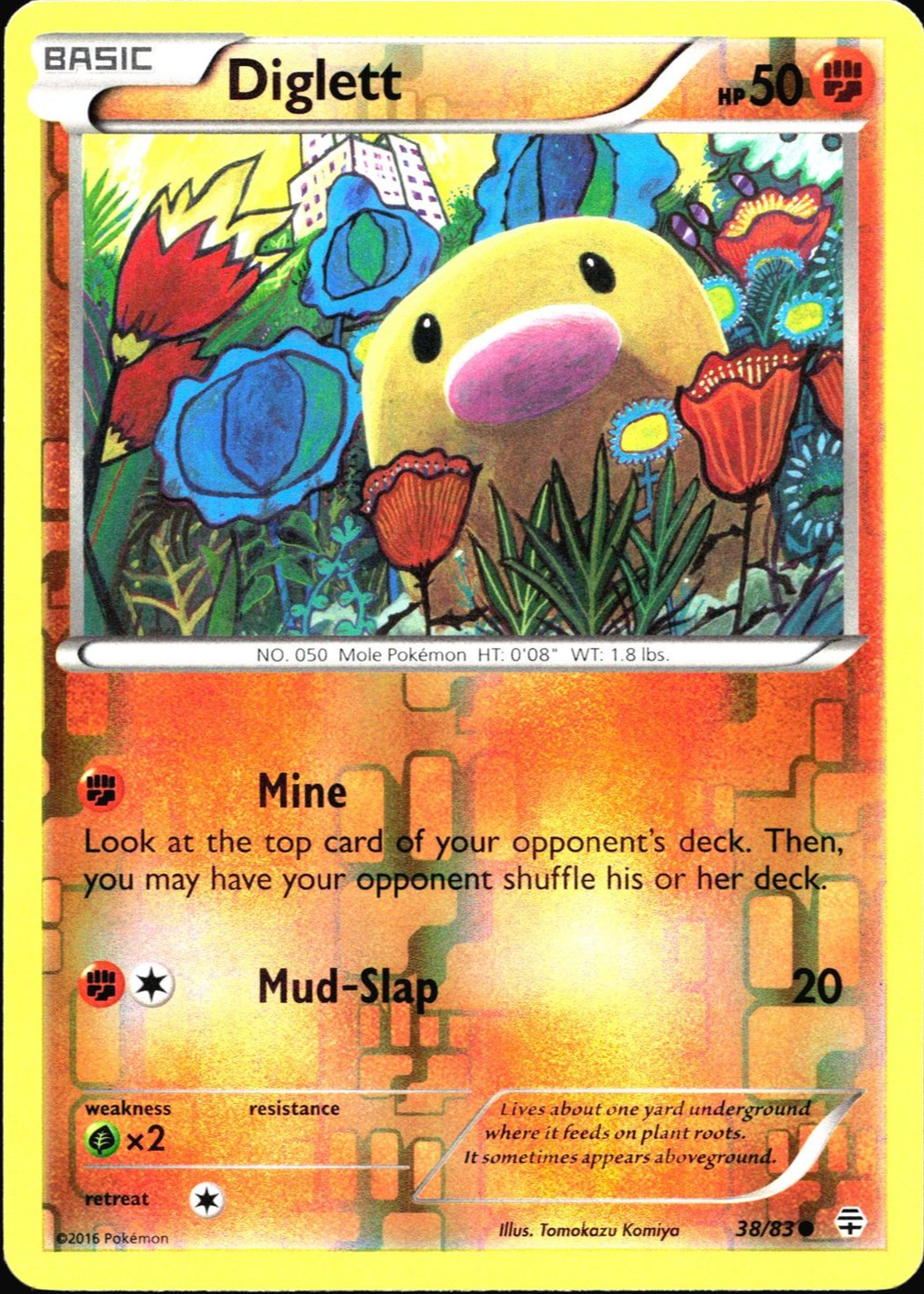 2016 diglett pokemon card value Alolan Holo - McDonald's Collection 2017 Pokmon 9/12 Pokemon X Diglett 2016 XY: Generations #38/83