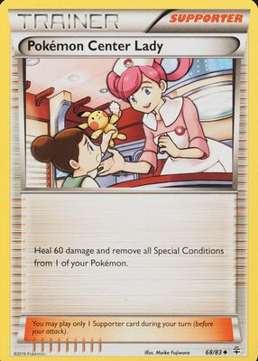 Pokemon Center Lady 2014 XY: Flashfire #105/106 Holo (Full