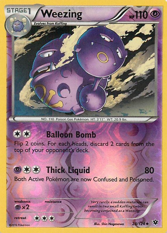 2016 XY: Fates Collide #028/124 Reverse Holo