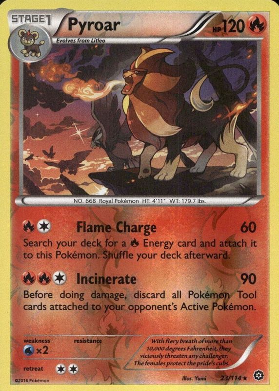 2016 XY: Steam Siege #023/114 Reverse Holo