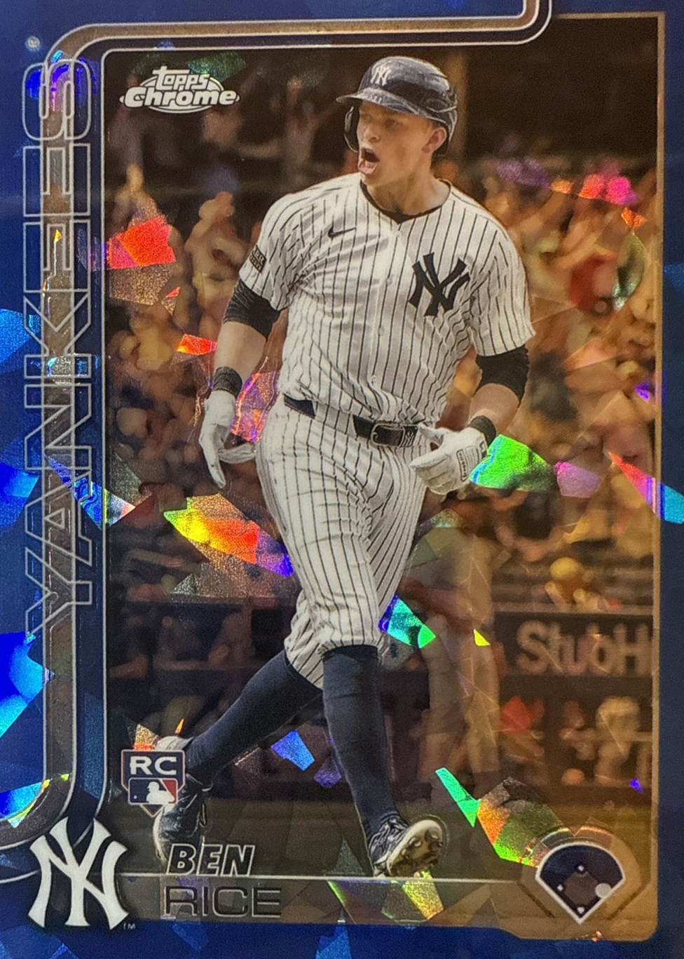 Ben Rice 2025 Topps Chrome Sapphire Edition #139 Base Price Guide ...