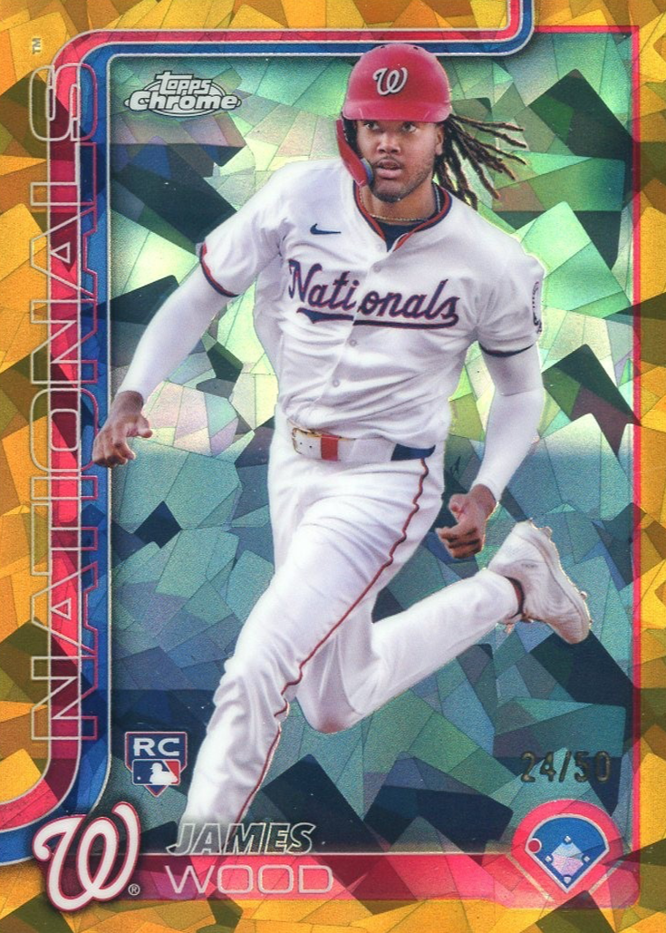 James Wood 2025 Topps Chrome Sapphire Edition #132 Gold /50 Price