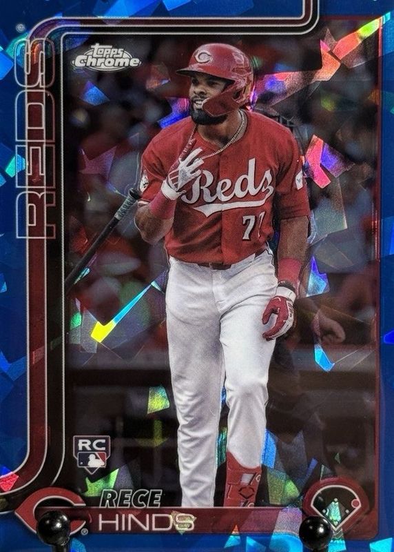 Rece Hinds 2025 Topps Chrome Sapphire Edition #253 Base Rookie RAW