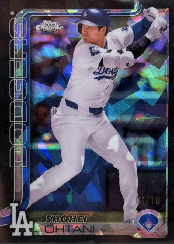 Shohei Ohtani 2025 Topps Chrome Sapphire Edition #1 Black /10 RAW