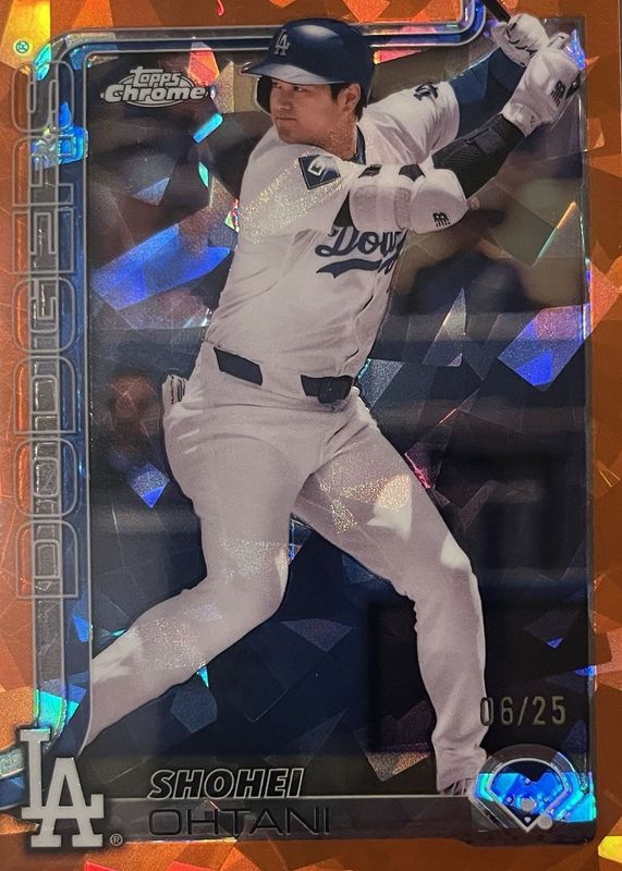 Shohei Ohtani 2025 Topps Chrome Sapphire Edition #1 Orange /25 RAW