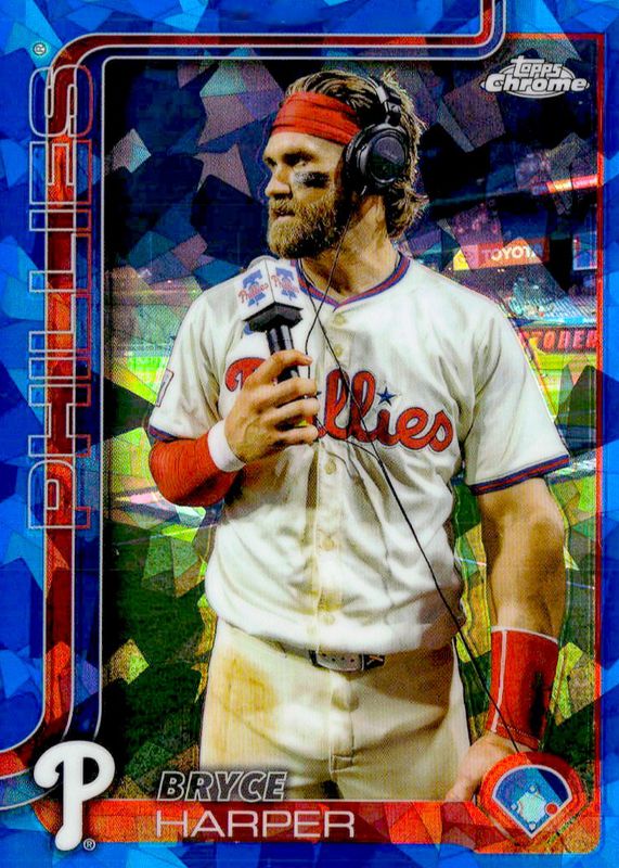 Bryce Harper 2025 Topps Chrome Sapphire Edition #150 Image Variation RAW