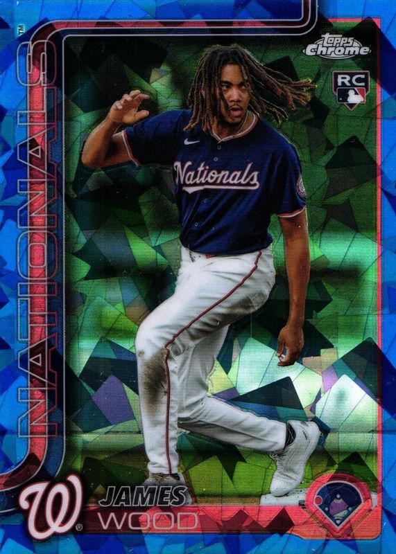 James Wood 2025 Topps Chrome Sapphire Edition #132 Image Variation Rookie RAW