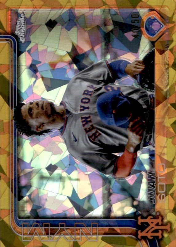 Juan Soto 2025 Topps Chrome Sapphire Edition #200 Image Variation - Gold /50 RAW