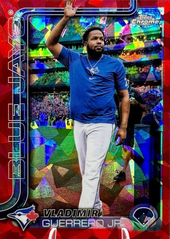 Vladimir Guerrero Jr. 2025 Topps Chrome Sapphire Edition #259 Image Variation - Red /5 RAW