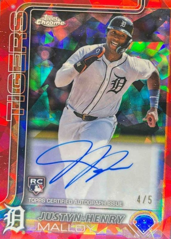 2025 Topps Chrome Sapphire Edition #RA-JM Rookie Autographs - Red /5