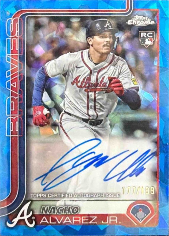 Nacho Alvarez Jr. 2025 Topps Chrome Sapphire Edition #RA-NA Rookie Autographs /199 RAW