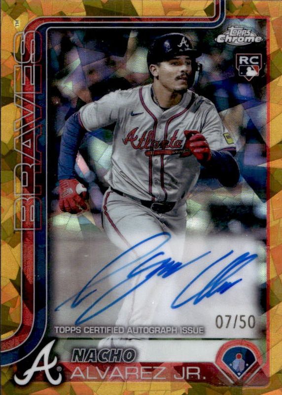 2025 Topps Chrome Sapphire Edition #RA-NA Rookie Autographs - Gold /50