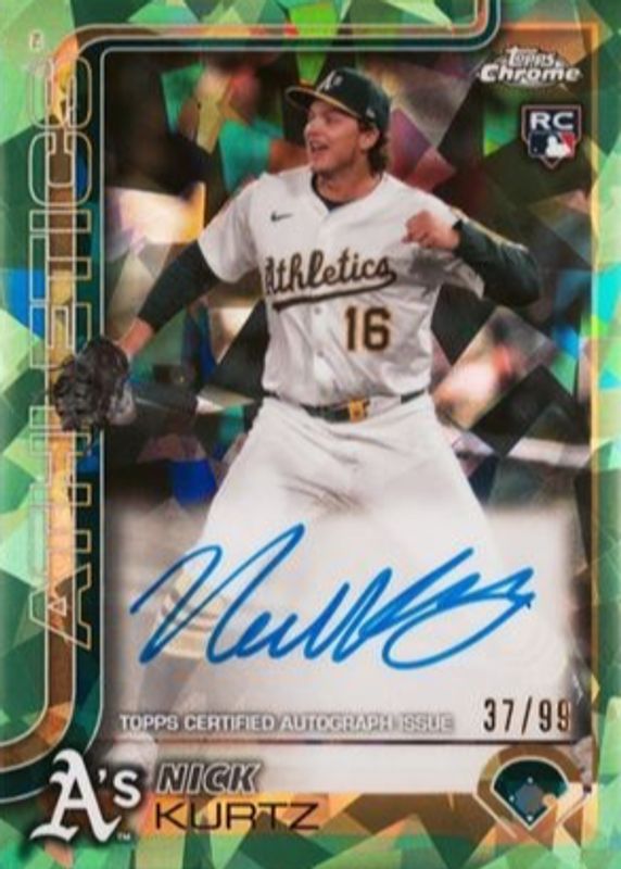 Nick Kurtz 2025 Topps Chrome Sapphire Edition #RA-KU Rookie