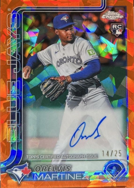 2025 Topps Chrome Sapphire Edition #RA-OM Rookie Autographs - Orange /25