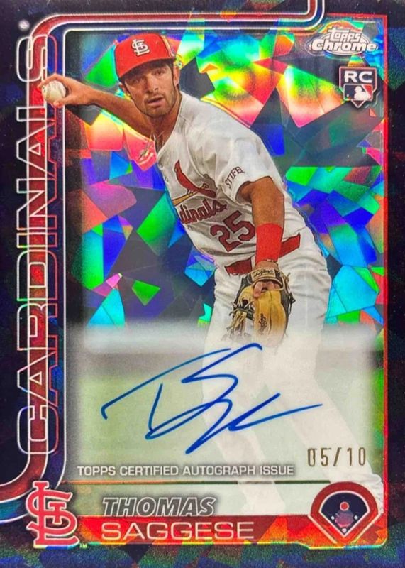 2025 Topps Chrome Sapphire Edition #RA-TSA Rookie Autographs - Black /10