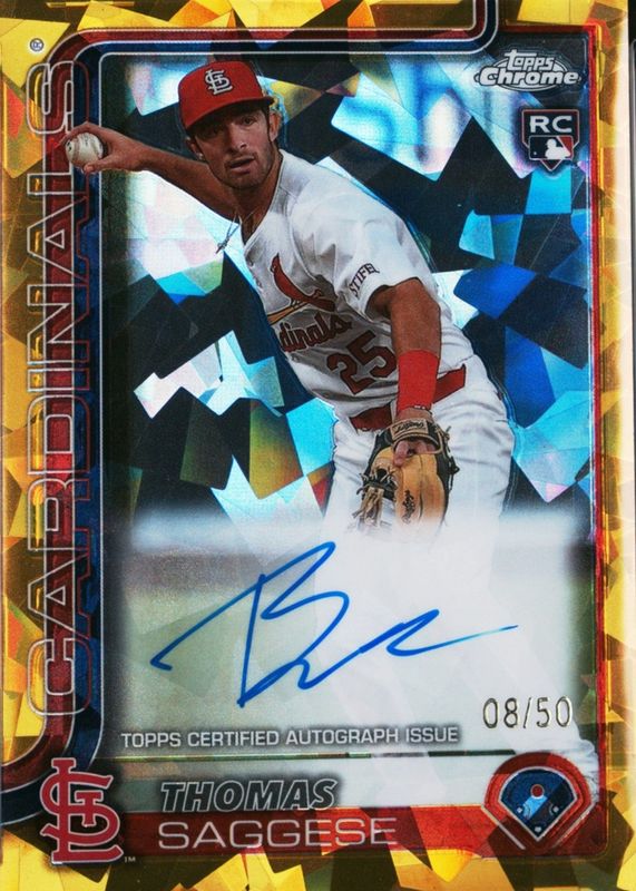 2025 Topps Chrome Sapphire Edition #RA-TSA Rookie Autographs - Gold /50