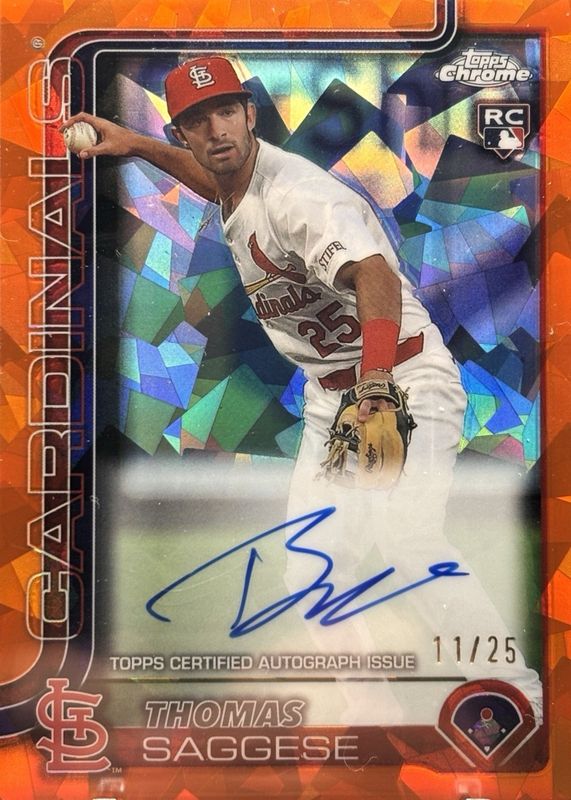 2025 Topps Chrome Sapphire Edition #RA-TSA Rookie Autographs - Orange /25