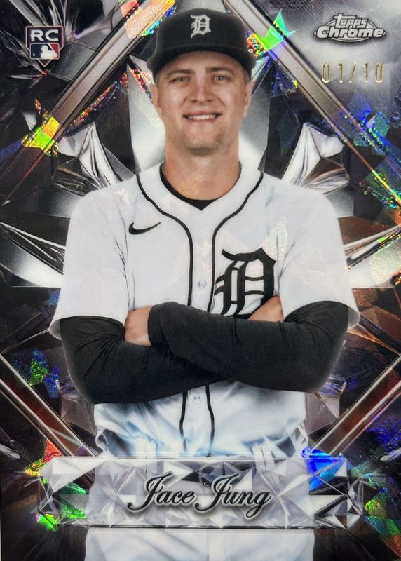 Jace Jung 2025 Topps Chrome Sapphire Edition #SS-19 Sapphire Selections - Black /10 Rookie RAW