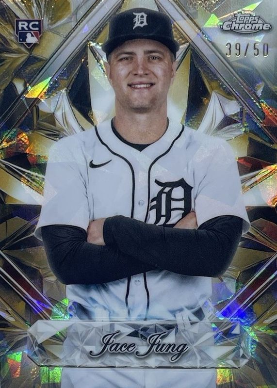 Jace Jung 2025 Topps Chrome Sapphire Edition #SS-19 Sapphire Selections - Gold /50 Rookie RAW