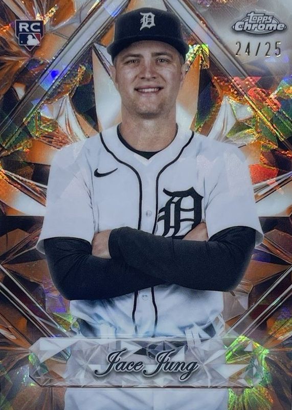 Jace Jung 2025 Topps Chrome Sapphire Edition #SS-19 Sapphire Selections - Orange /25 Rookie RAW