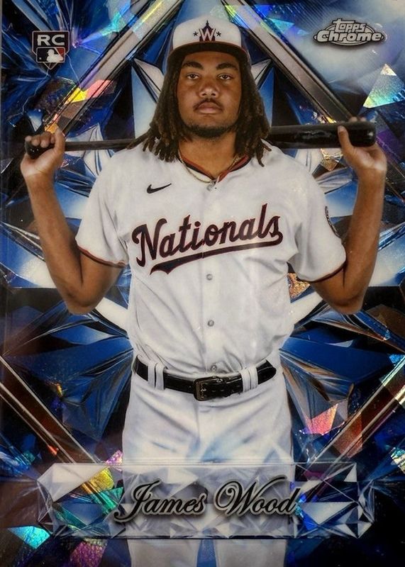 James Wood 2025 Topps Chrome Sapphire Edition #SS-13 Sapphire Selections Rookie RAW