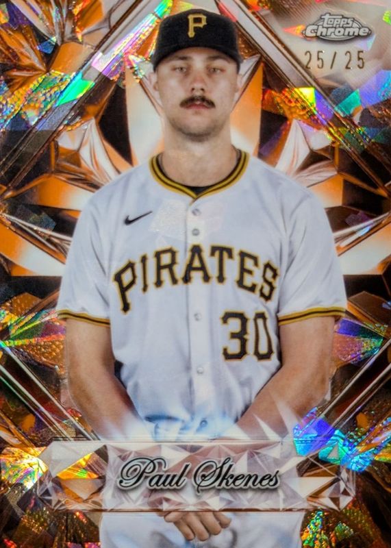 Paul Skenes 2025 Topps Chrome Sapphire Edition #SS-9 Sapphire Selections - Orange /25 RAW