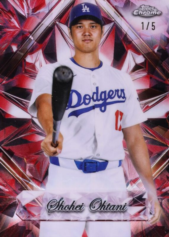 Shohei Ohtani 2025 Topps Chrome Sapphire Edition #SS-2 Sapphire Selections - Red /5 RAW