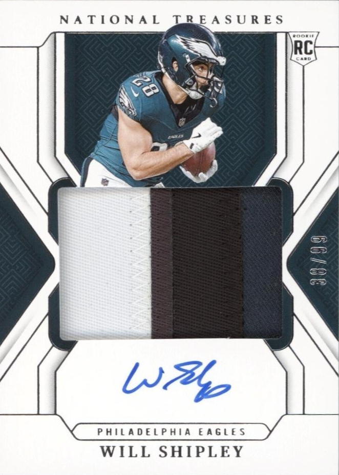 Will Shipley 2024 National Treasures #183 Rookie Patch Auto /99