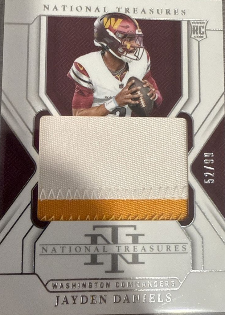 Jayden Daniels 2024 National Treasures #207 Rookie Patches /99