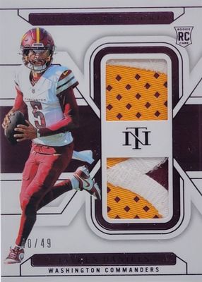 2024 National Treasures #RDM-JDS Rookie Dual Materials - Purple /49