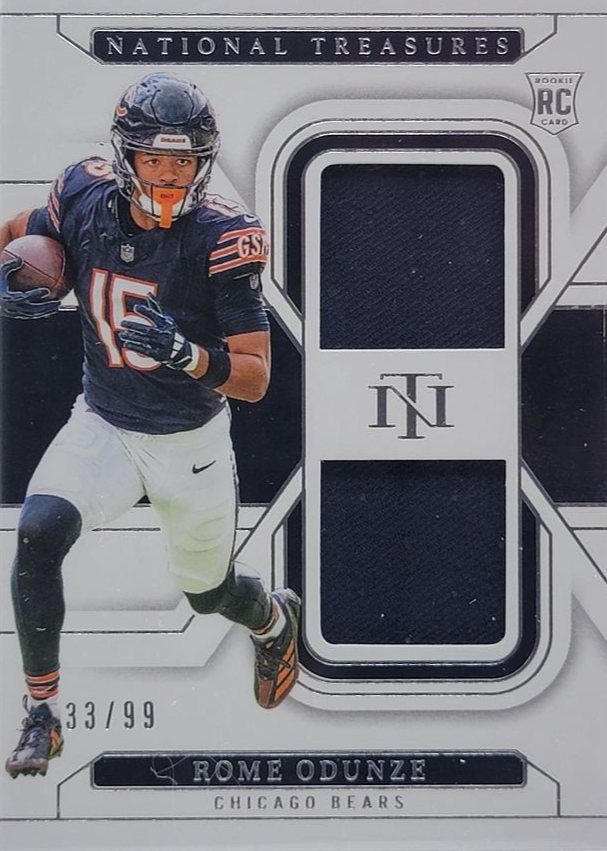 Rome Odunze 2024 National Treasures #RDM-ROE Rookie Dual Materials /99 ...