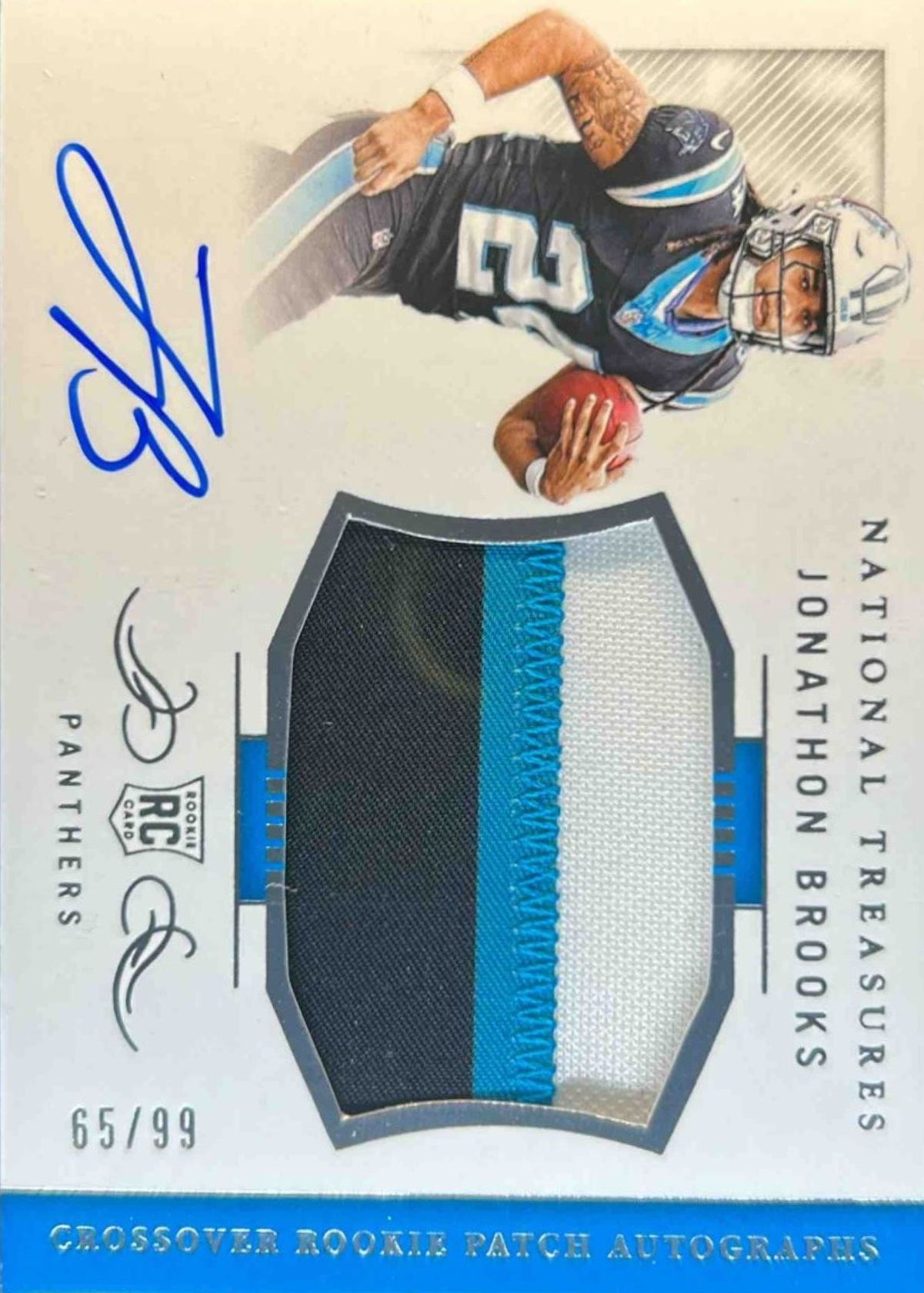 Jonathon Brooks 2024 National Treasures #CRPA-JBS Crossover Rookie