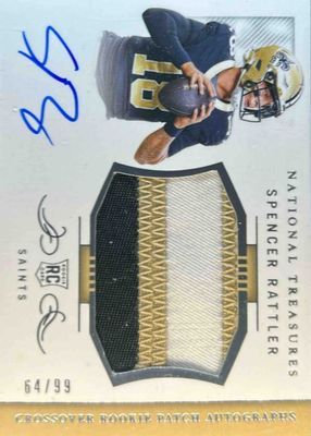 2024 National Treasures #CRPA-SRR Crossover Rookie Patch Autographs /99