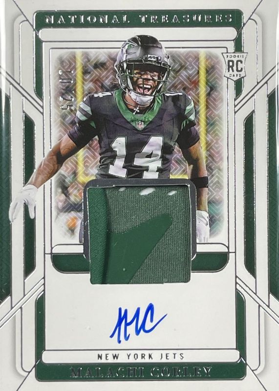 Malachi Corley 2024 National Treasures #RGS-MCY Rookie Gloves Signatures /25 RAW