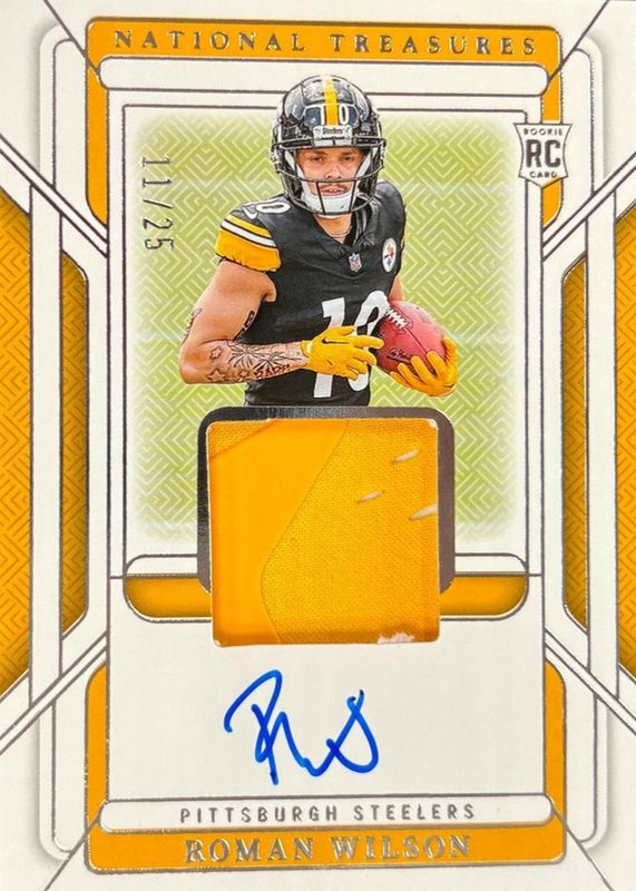 Roman Wilson 2024 National Treasures #RGS-RWN Rookie Gloves Signatures /25 RAW