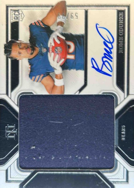 Rome Odunze 2024 National Treasures #RMS-ROE Rookie Material Signatures /99 RAW
