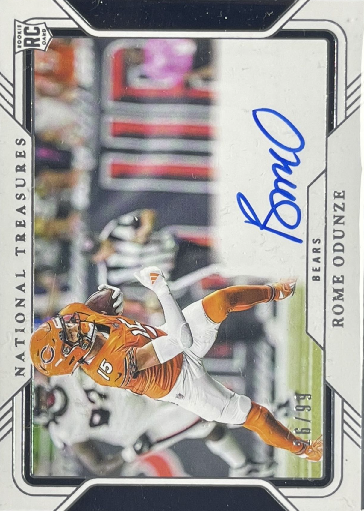 Rome Odunze 2024 National Treasures #RFP-ROE Rookie Signatures Field ...