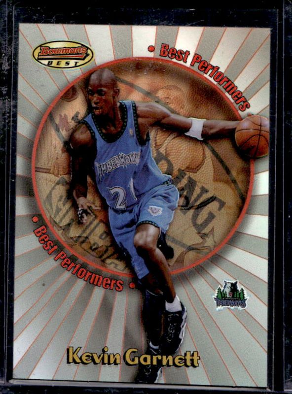 Kevin Garnett 1998 Bowman's Best #BP2 Performers - Refractor /200 RAW