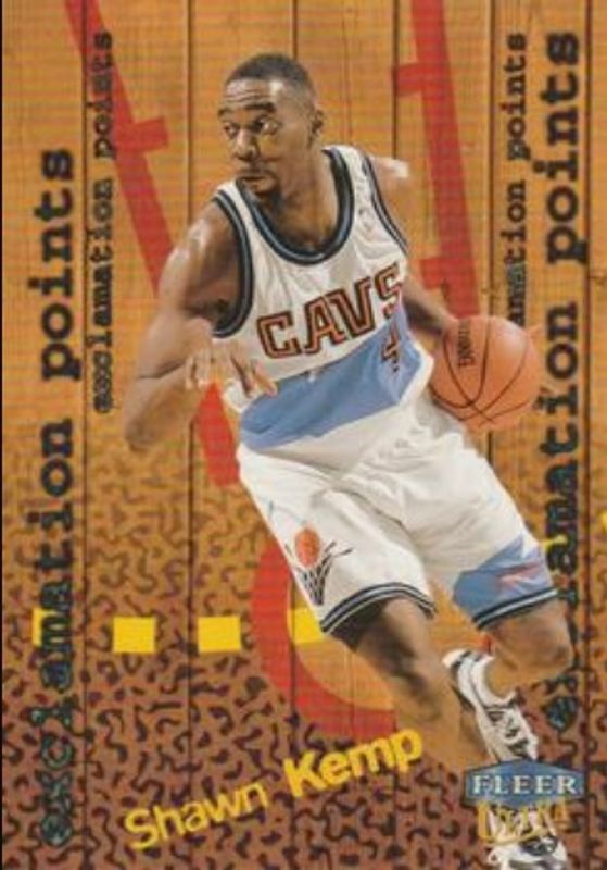 Shawn Kemp 1998 Fleer Ultra #3-EP Exclamation Points RAW